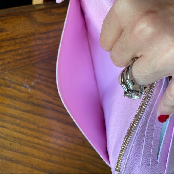 🚫SOLD🚫Authentic Louis Vuitton Insolite Wallet White Multicolor Litchi Pink - Picture 10 of 16